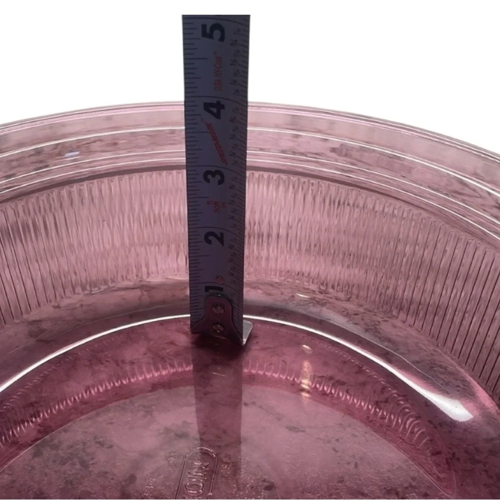 Pyrex Pink Glass Casserole Dish with Lid